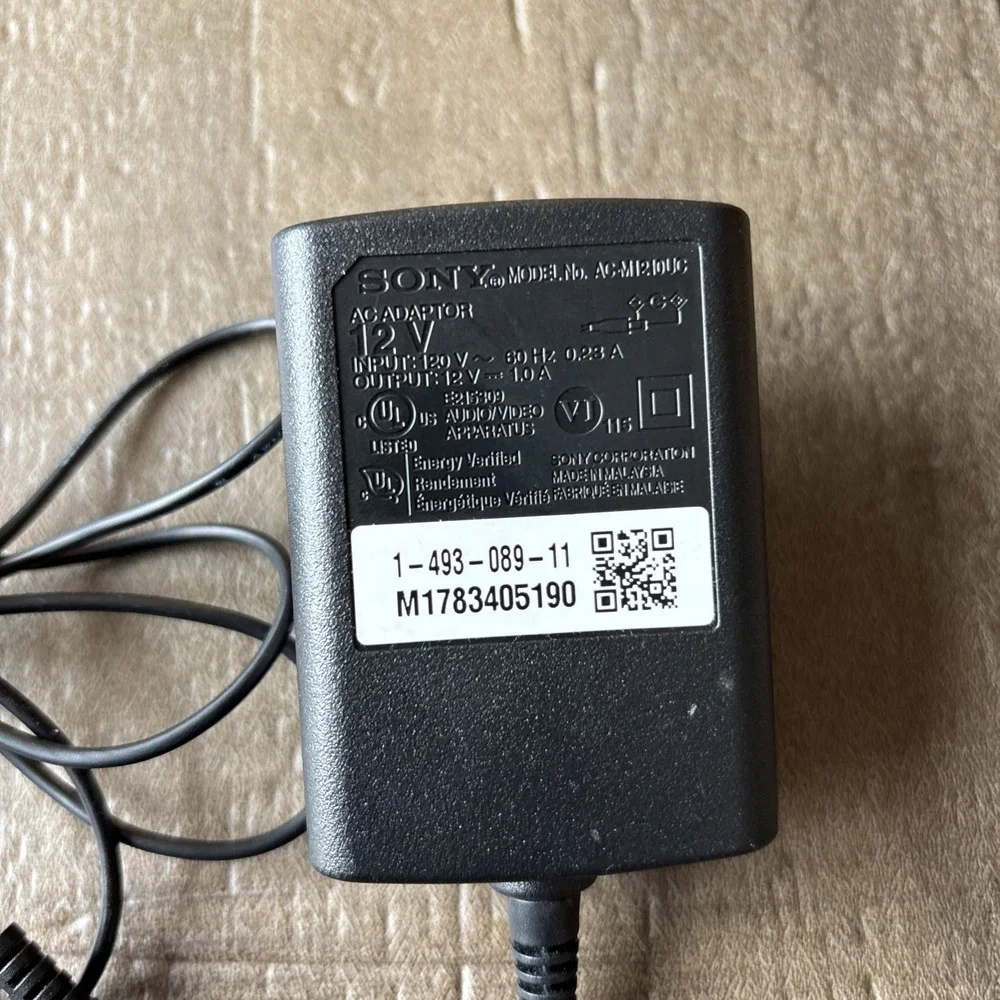 Genuine Sony AC-M1210UC AC Power Adapter for Blue-ray Player 12V 1A BDP-S3700